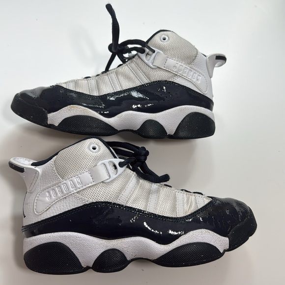 Nike Air Jordan 6 Rings Blue & White Boys Size 1Y - Picture 5 of 7